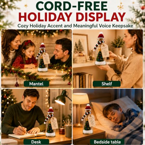 Recordable Christmas Tree Ornament with Bottle - 3 Variations