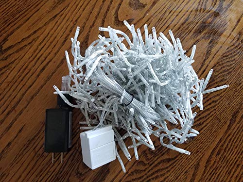 10 Ft Cluster Garland with 300 Warm White LED Lights & Remote Control