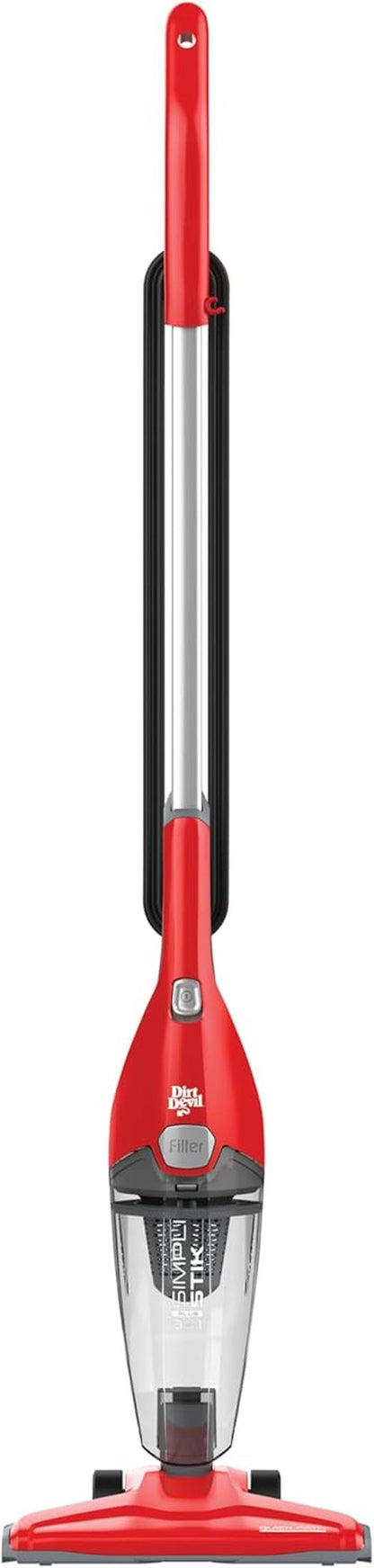 Dirt Devil Simpli Stik Plus 3-in-1 Vacuum Cleaner - Lightweight & Bagless for Small Spaces | Ideal for Dorms & Apartments