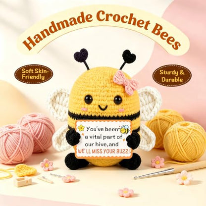 Crochet Bee Amigurumi Coworker Farewell Gift - Knitting