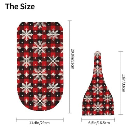 Christmas Buffalo Check Swaddle Blanket and Hat Set for Babies - One Size
