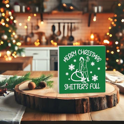 Fun Xmas Sign Christmas Vacation Decor - Istma Variation (5x5 Inches)