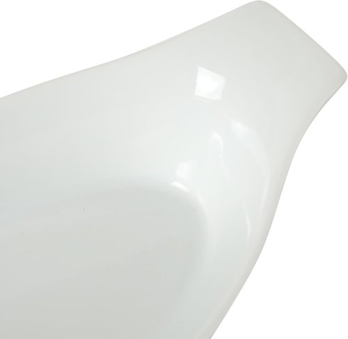 Gibson Home Gracious Dining Oval Au Gratin Baking Dishes - 4-Piece Set, 9 oz Ceramic Casserole Bowls, White