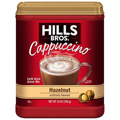 Hills Bros. Cappuccino Hazelnut 14 Ounce (Pack of 3)