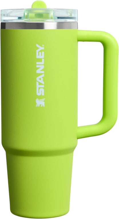 STANLEY Quencher ProTour 30 oz Tumbler - Leakproof Lid, Built-In Straw & Handle | Insulated, BPA-Free, Chartreuse