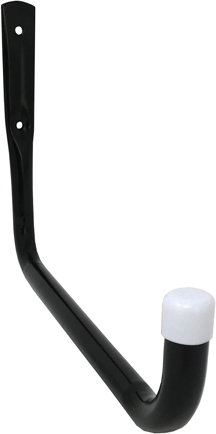 Shepherd Hardware Heavy Duty Steel Garage Storage Utility Hooks - 10-Inch, 4 Pack, Black