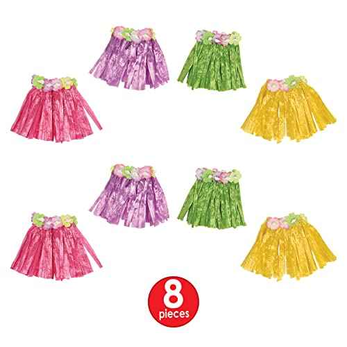 Beistle Kitchen Drink Hula Skirts, Multicolored, 0 US