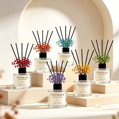 Jasmine Reed Diffuser Set 3.38oz Home Fragrance for Bathroom & Decor