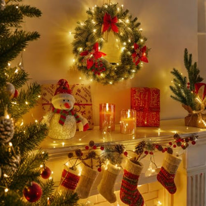 Fairy Lights Battery Operated 2M Warm White 3 Modes - 12 Pack