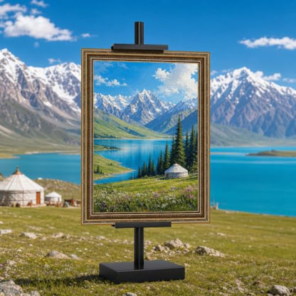 Adjustable Metal Tabletop Easel Stand for Art, Photos & Certificates