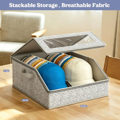 Grey Stackable Hat Organizer for Baseball Caps - 1 Pack
