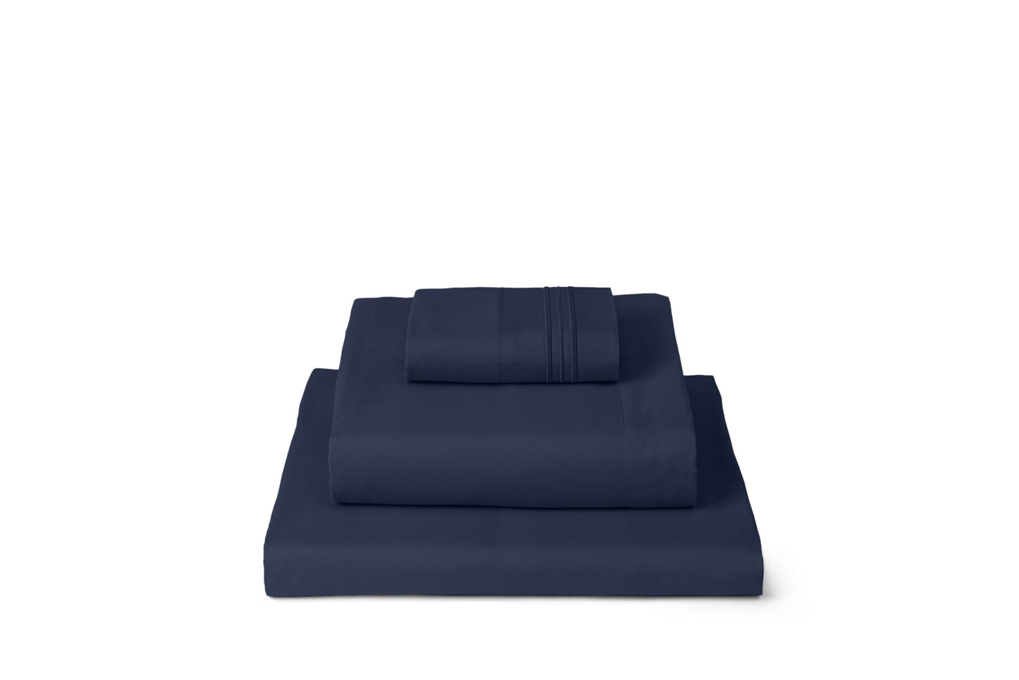 Mellanni Twin XL Sheets Set - 3 PC Iconic Collection Bedding - Hotel Luxury, Extra Soft, Cooling Bed Sheets - Wrinkle, Fade, Stain Resistant (Twin Extra Long, Navy Blue)