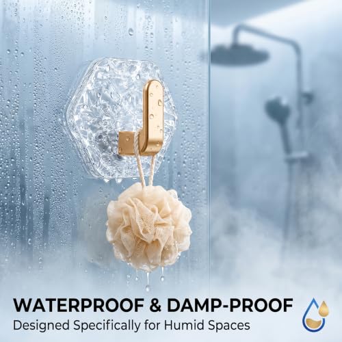 Self-Adhesive Bathroom Hooks Water Ripple Wall Hangers