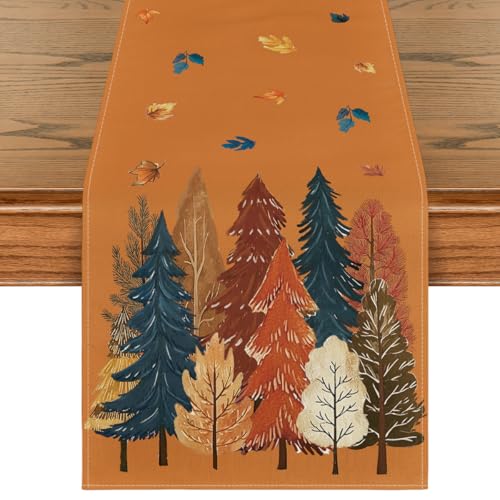 210 GSM Fall Table Runner 13x72 Inch Orange Home Party Decor - Artoid Mode