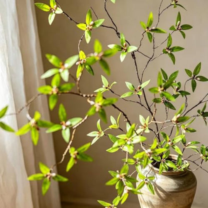 2PCS Faux Greenery Stems for Vase & Centerpieces - Flexible Artificial Branches