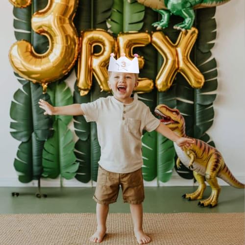 Reusable Birthday Crown with Interchangeable Numbers 1-9 - Pink, Peach & Green - Variation of 1-9hat