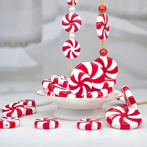 Christmas Candy Cane Ornaments Set - Red & White 2.5 Inch, 72 pcs Hanging Decorations for Xmas Tree & Holiday Party