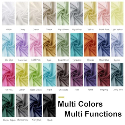 OWENIE Taupe Sheer Curtains 84 inches Long for Bedroom Living Room 2 Panels Set, Rod Pocket Solid Taupe Curtain, Soft Touch Elegant Voile Curtains & Drapes for Nursery, 42"x84", 2 Pcs