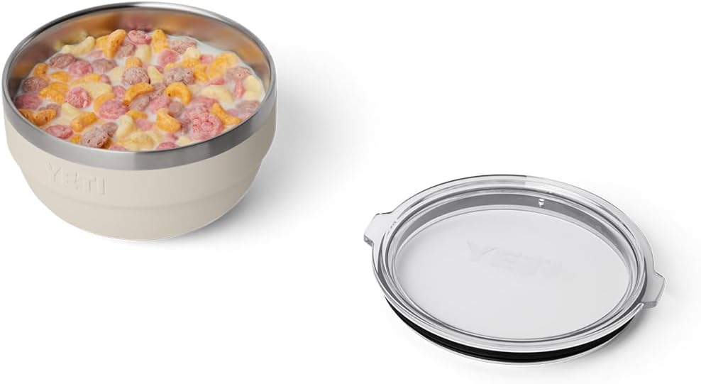 YETI Nestable Standard Food Storage Bowl Set, (1) 1 QT, (1) 2 QT, and (1) 4.5 QT, Cape Taupe