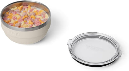 YETI Nestable Standard Food Storage Bowl Set, (1) 1 QT, (1) 2 QT, and (1) 4.5 QT, Cape Taupe