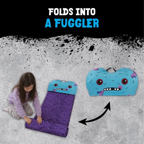 Kids Slumber Bag with Attached Pillow - 27x55 Inch Sleepover Bedding