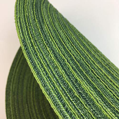 WAZAIGUR 14-Inch Round Placemats Set of 6 - Hunter Green