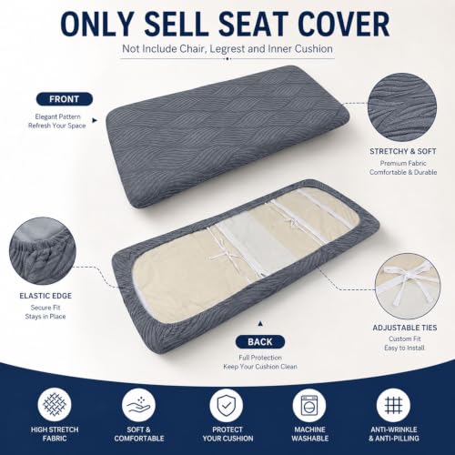 Stretch Cushion Cover for Poang Chair - Green, One Size