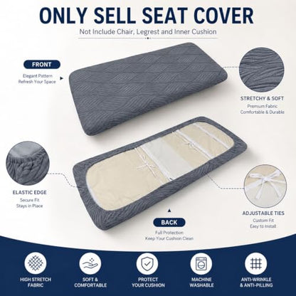 Stretch Cushion Cover for Poang Chair - Green, One Size