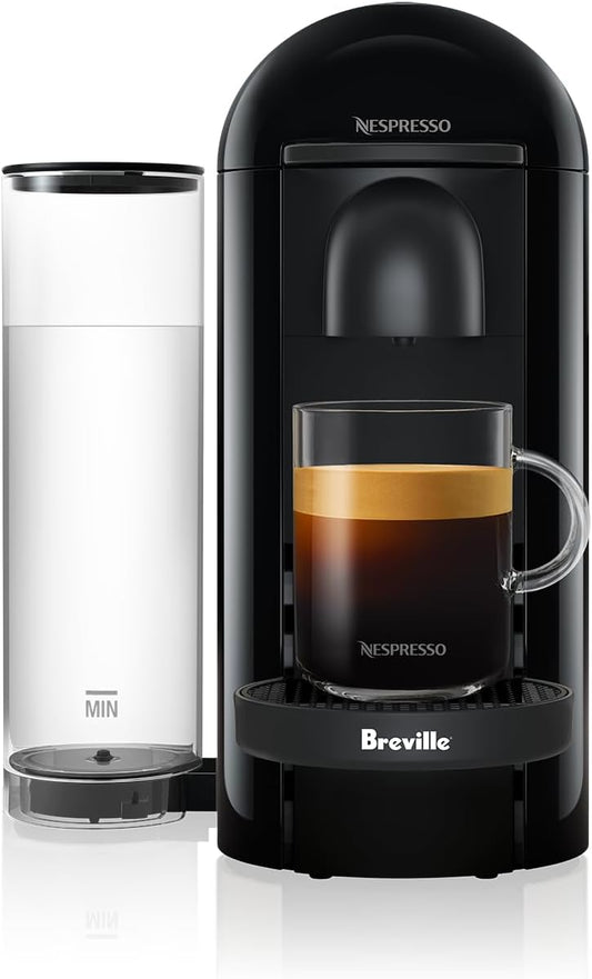 Breville Nespresso Vertuo Plus Coffee & Espresso Maker - Sleek Ink Black Design