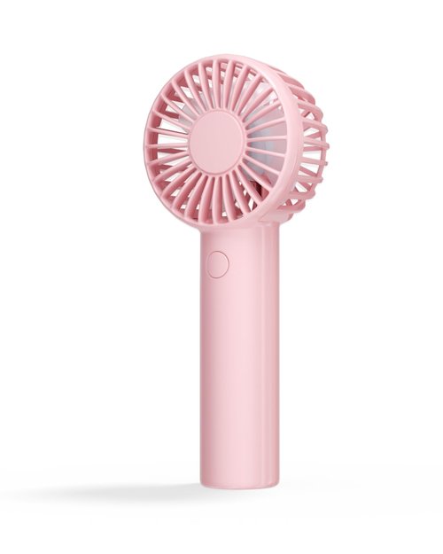 Edvision Mini Handheld Fan, Powerful 3 Speed Portable Personal Fan, Cute and Pocket Design, USB Rechargeable for Makeup/Lash/Travel/Outdoors, Summer Gift for Stylish Girls Women Kids-Pink