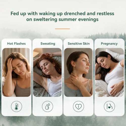 Luxury Queen Mattress Pad 8-21 Inch Deep Pocket Tencel Lyocell Bedding - White