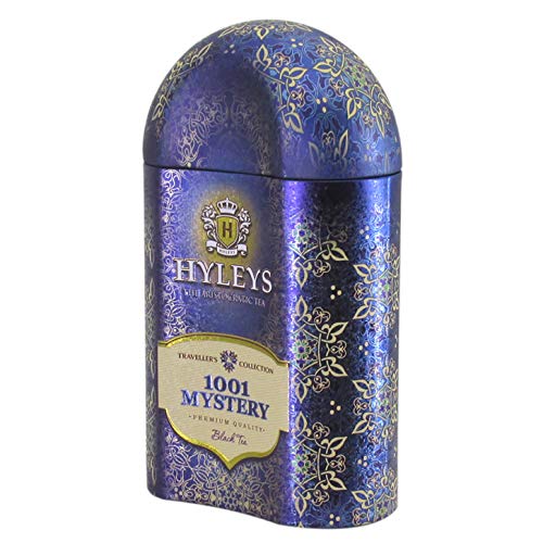 Hyleys Loose Leaf Black Tea with Strawberry and Cranberry in Tin 3.52 Ounce (100g) - Traveller's Collection - 1001 Mystery