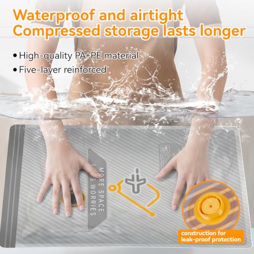 Wireless Rechargeable Vacuum Packing Bags Set - 15-Piece Travel & Storage Compression Kit with Carry-On Size