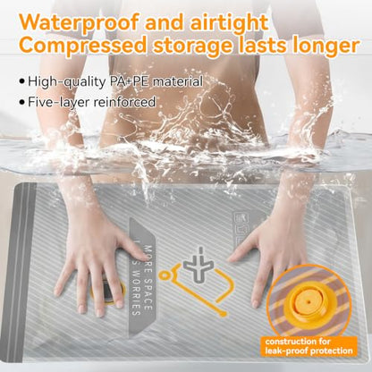 Wireless Rechargeable Vacuum Packing Bags Set - 15-Piece Travel & Storage Compression Kit with Carry-On Size