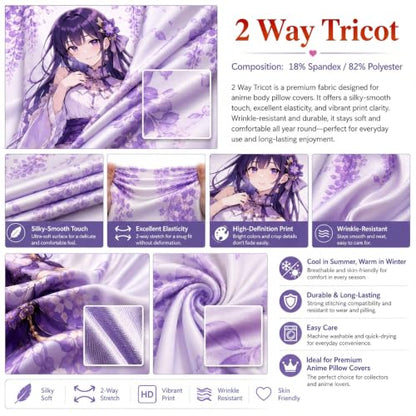 Anime Body Pillow Cover 19.7 x 59.1 Inches - Anchorage-23915 - Double-Sided Print