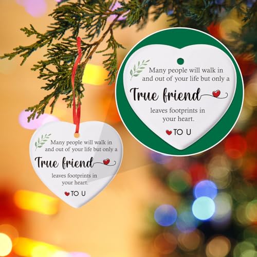 Friendship Gifts for Women - Best Friends Ornament Christmas Gift - Friend01