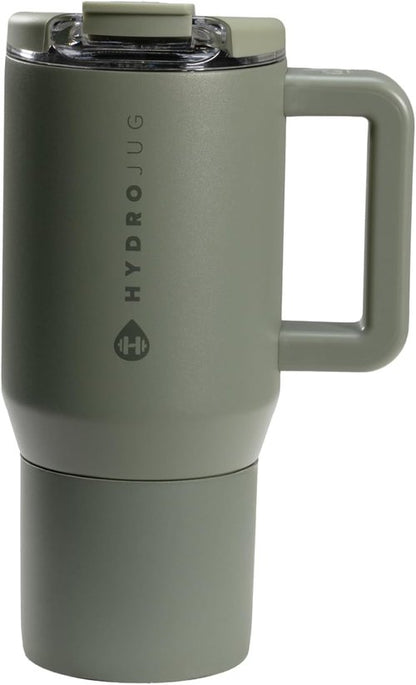 HydroJug Coffee Traveler 20 oz - Insulated, Leak-Resistant Ceramic Travel Mug with Flip Lid & Handle