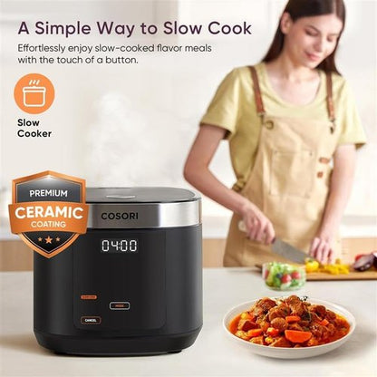 COSORI Rice Cooker - 10 Cup Capacity with 24-Hour Keep Warm Feature | Non-Stick Ceramic Pot & 18 Functions