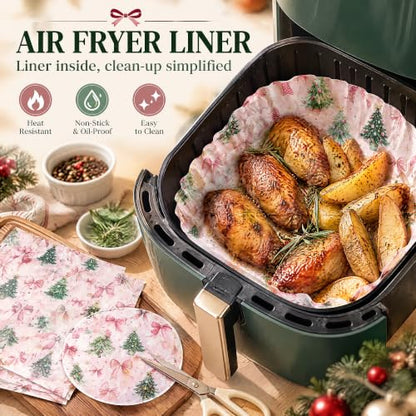 Pink Christmas Wax Paper Sheets for Food & Gift Wrapping, 150 Pack