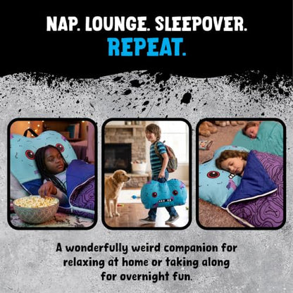 Kids Slumber Bag with Attached Pillow - 27x55 Inch Sleepover Bedding