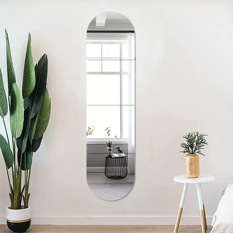 Self-Adhesive Full Length Mirror Squares - 4 Pack