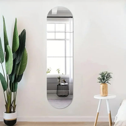 Self-Adhesive Full Length Mirror Squares - 4 Pack