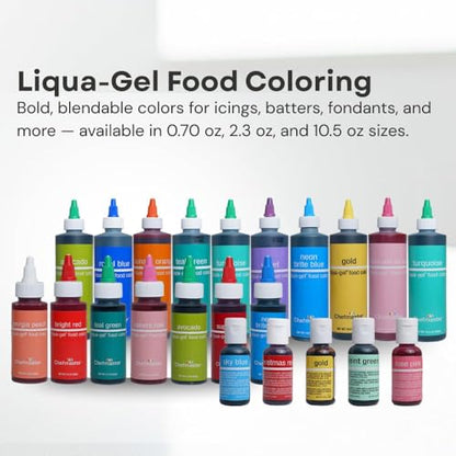 Food Coloring Gel Kit - 4 Vibrant Holiday Colors for Baking & Desserts