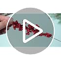 Artificial Red Berries Stems Bulk Pack 100 Pieces 10.6 Inch - Classic Variation