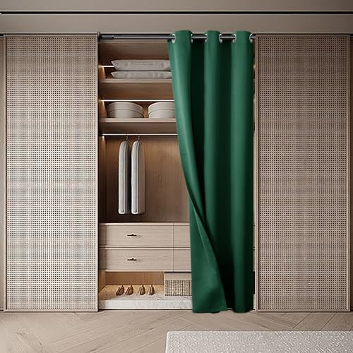 Emerald Door Curtain 78 Inch Length - 1 Panel, Grommet Top Polyester Divider
