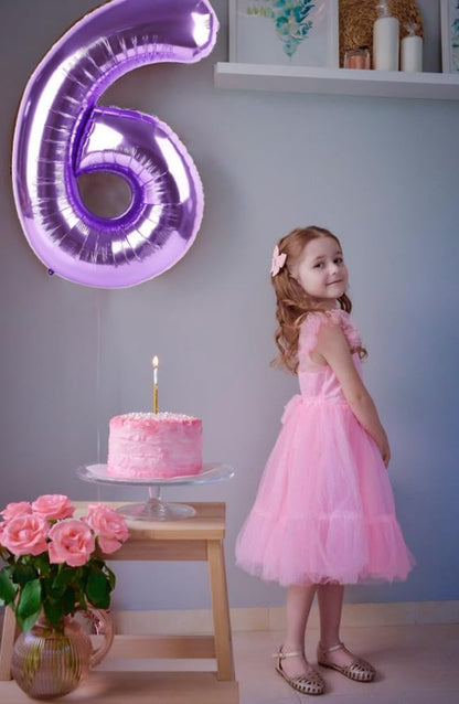 Number 60 Balloon - 40 Inch Purple Party Decoration for 60th Birthday Celebrations