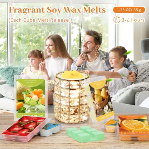 Soy Wax Melts Set - 6 Scents for Wax Warmers - Yellow Variation