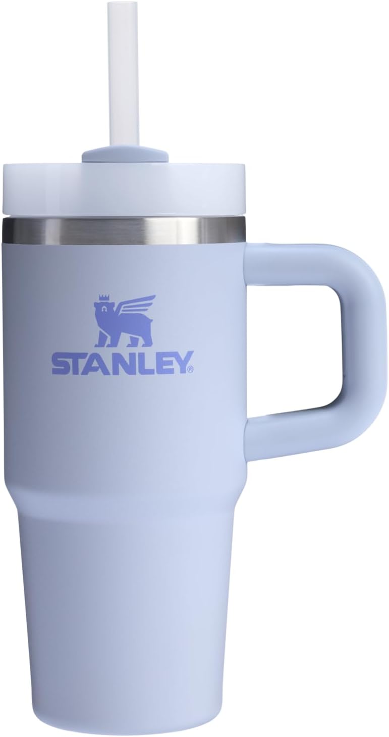 STANLEY Quencher H2.0 Tumbler - 14 oz Insulated Stainless Steel with Handle & Straw | BPA-Free | Dew Drop