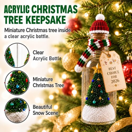 Recordable Christmas Tree Ornament with Bottle - 3 Variations