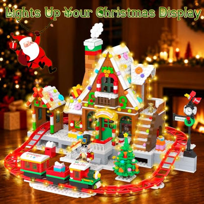 Christmas Train House Building Blocks Advent Calendar 2026 - Kids & Adults Variation